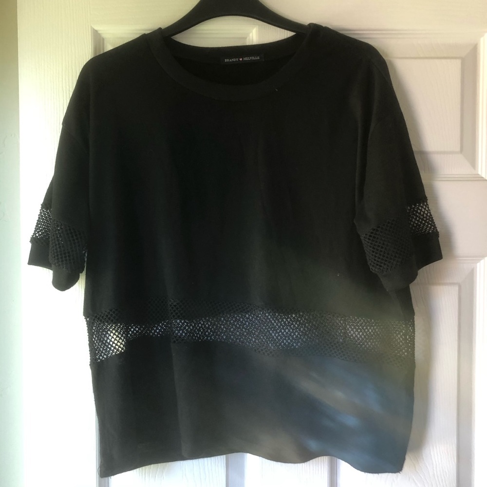 Brandy Melville fishnet t shirt